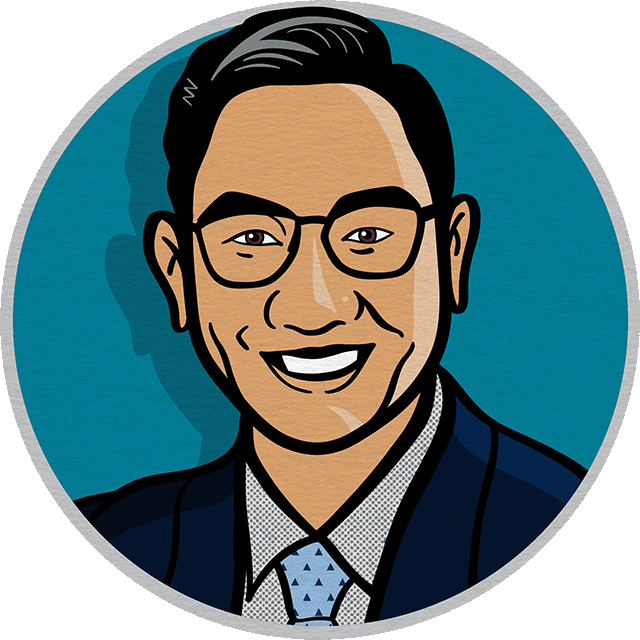 A portrait of SJU alumni and donor Jed Calata, MD '06