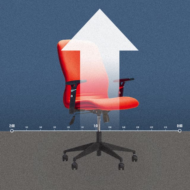 orange chair illustration