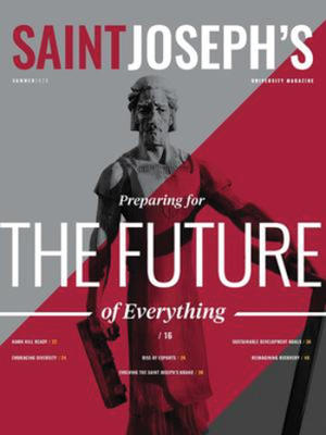 The cover of SJU Magazine